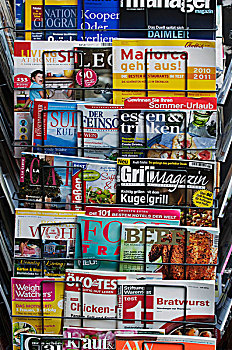 德国,杂志,销售,架子