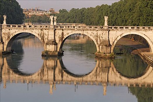 圣天使桥,台伯河,罗马,意大利