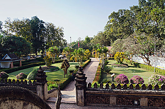 花园,博物馆,佛教艺术,庙宇,万象,老挝,印度支那,亚洲