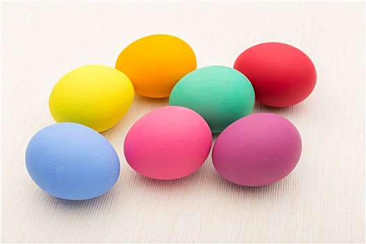 彩色,复活节彩蛋,亚麻布,背景