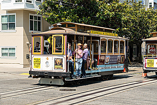 旧金山,街道,有轨电车