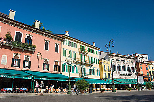 广场,胸罩,餐馆,维罗纳,威尼托,意大利,欧洲