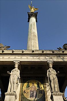 纪念建筑,平和,和平天使,慕尼黑,巴伐利亚,德国