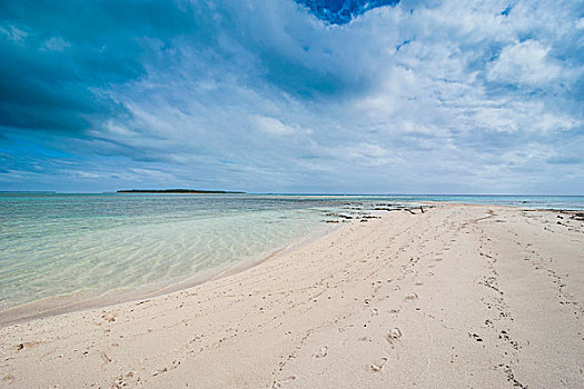 白沙滩,汤加,南太平洋