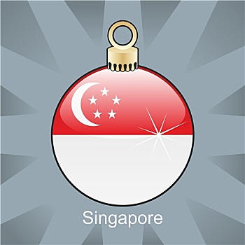 新加坡,旗帜,圣诞节,形状