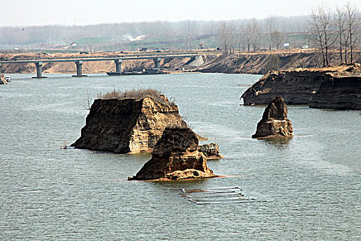 水泡,湖水,鄉村,安靜,野外,濕地,農村,北方,河流,河道