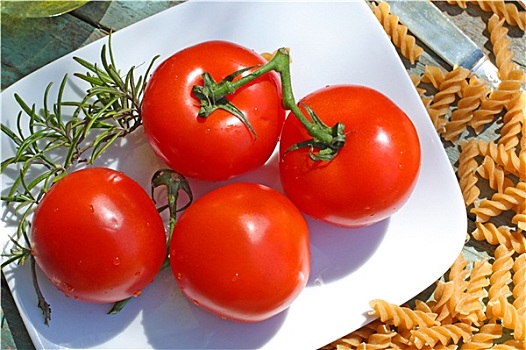 健康食物,意大利面,西红柿