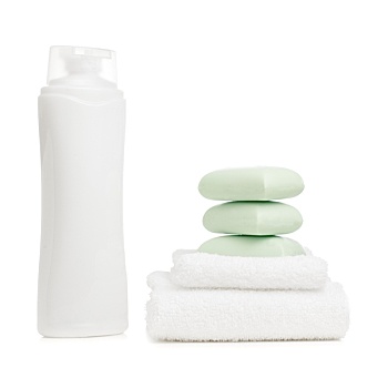 肥皂,瓶子,白色背景