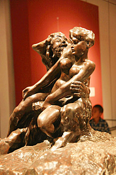 河南省博物院珍藏的法国雕塑家奥古斯特,罗丹的雕塑作品,弥诺陶