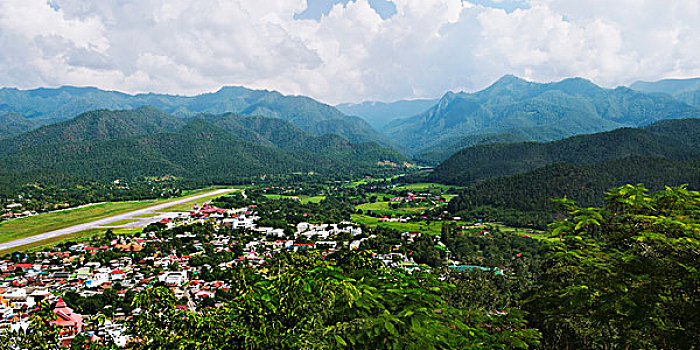 乡村,山峦,清迈省,泰国