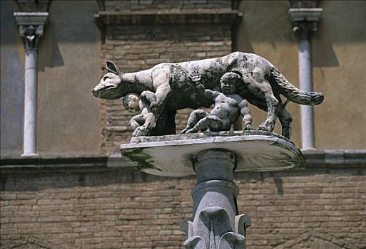 罗马,狼,锡耶纳,托斯卡纳,意大利