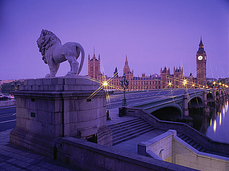 大本钟,国会大厦,威斯敏斯特桥,泰晤士河,伦敦,英格兰