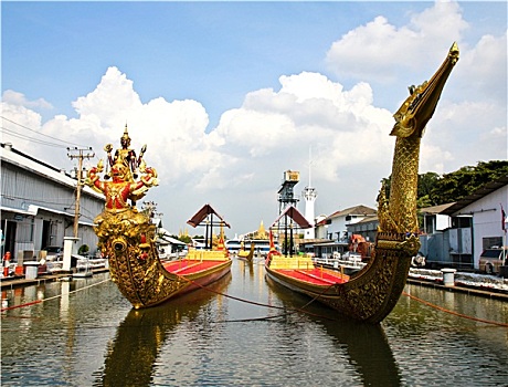 泰国,皇家,驳船,艺术