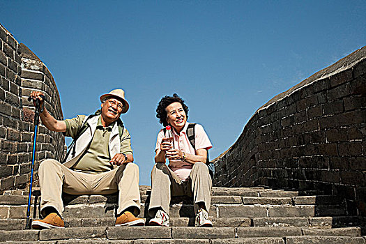 一家人游長城