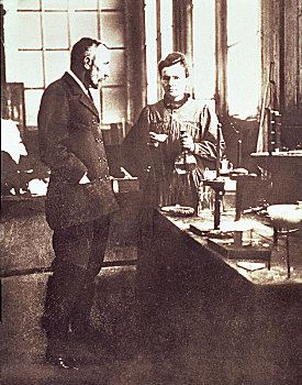 居里夫人,实验室,酒吧,1898年,照片