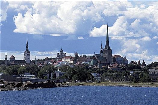 教堂塔,波罗的海,塔林,爱沙尼亚,欧洲,世界遗产,波罗的海国家,欧盟新成员