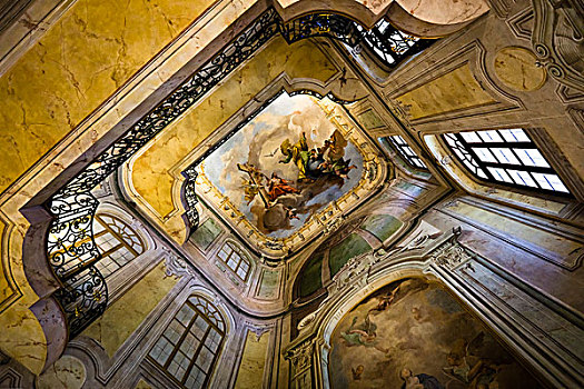天花板,小教堂,宫殿,布拉格城堡,布拉格,捷克共和国