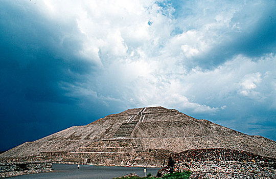 墨西哥,特奥蒂瓦坎,北美,大金字塔,太阳,阿芝台克,遗址