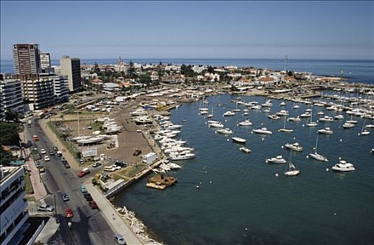 乌拉圭,游艇,港口,风景,海洋