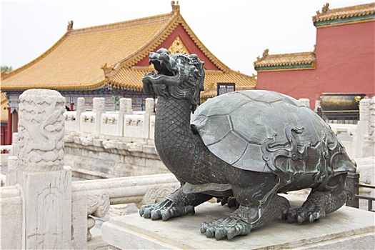 龟,雕塑,故宫,北京,中国