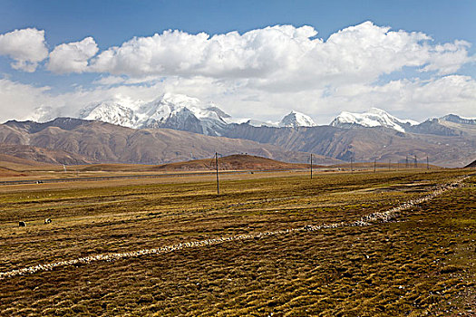 西藏,拉萨,念青唐古拉山