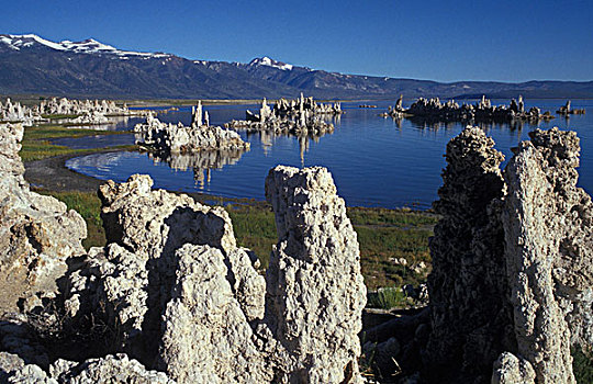 凝灰岩,湖,怪诞,加利福尼亚,北美,美国
