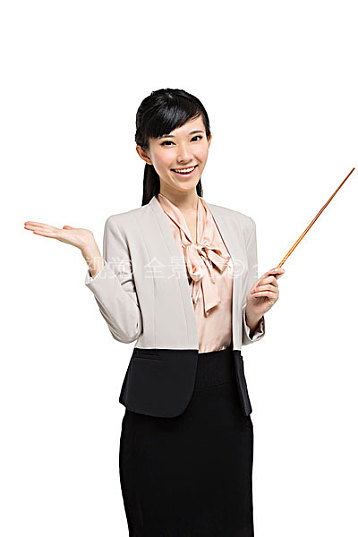 年轻女教师讲课_高清图片_全景视觉