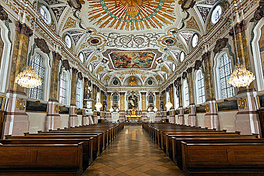 教堂,慕尼黑,上巴伐利亚,巴伐利亚,德国,欧洲