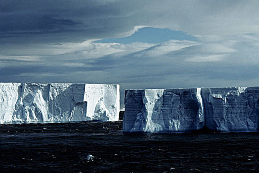 南极,扁平,冰山