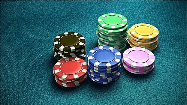 赌场,筹码,蓝色,桌子