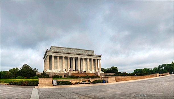 林肯纪念堂,华盛顿,华盛顿特区,早晨