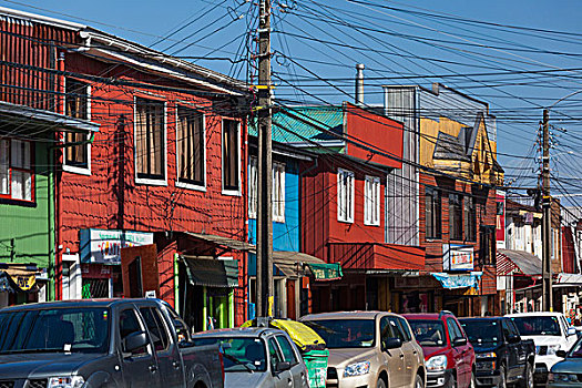 智利,奇洛埃岛,街道,风景