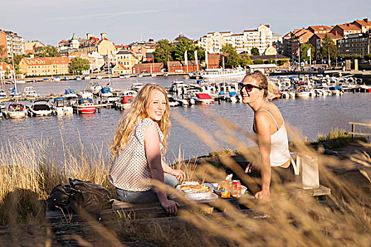 野餐,远眺,南方,瑞典