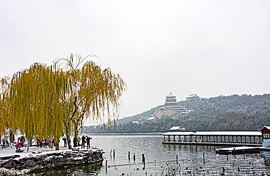 颐和园雪景