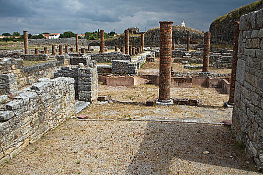 葡萄牙,罗马,遗址,南,可因布拉,区域,二世纪