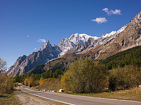 道路,乡村,山,山脉