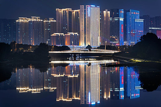 河南省郑州市城市夜景