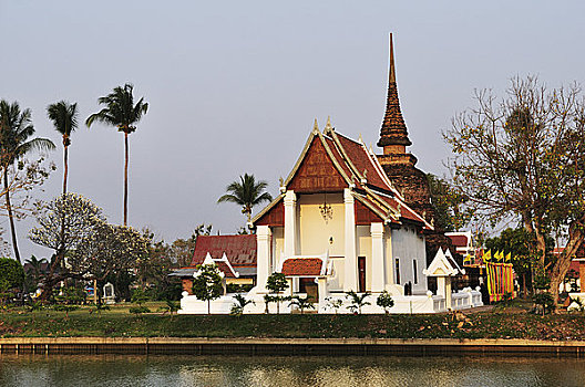 寺院,皮质带,公园,素可泰,泰国