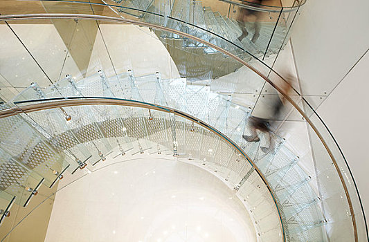 伦敦,2008年,特写,玻璃,楼梯