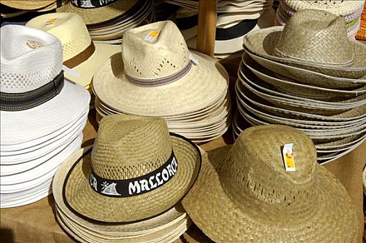 草帽,市场,西班牙