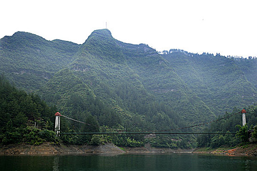 小南海地震遗址公园吊桥
