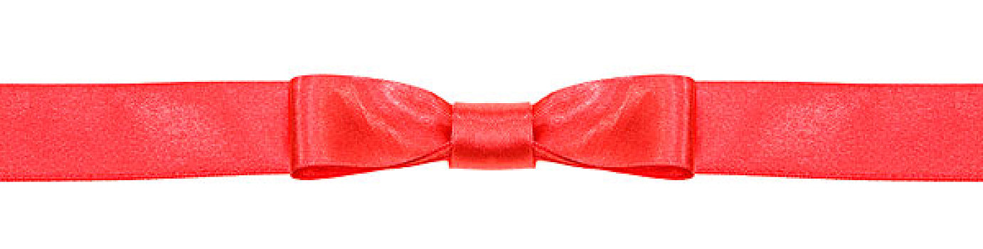 对称,红色,蝴蝶结,打结,狭窄,绸缎,丝带