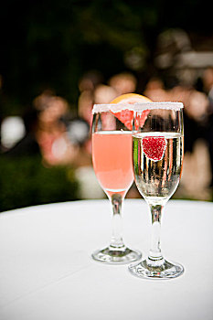 葡萄柚汁,汽水,树莓,婚礼