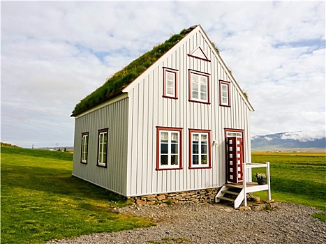 冰岛,传统,房子,乡村