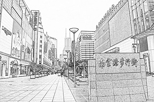 上海建筑线条