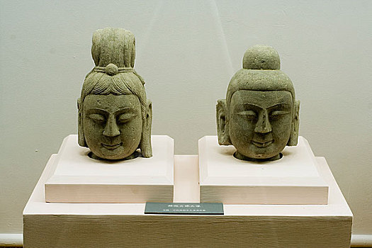 内蒙古博物馆陈列北魏释迦石佛头像