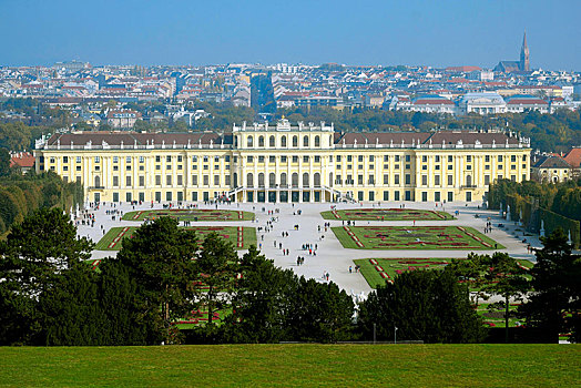 风景,美泉宫,维也纳,奥地利,欧洲