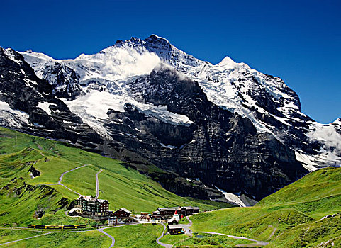 少女峰,顶峰,伯尔尼阿尔卑斯山,瑞士,欧洲