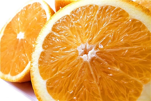橘子,切,一半