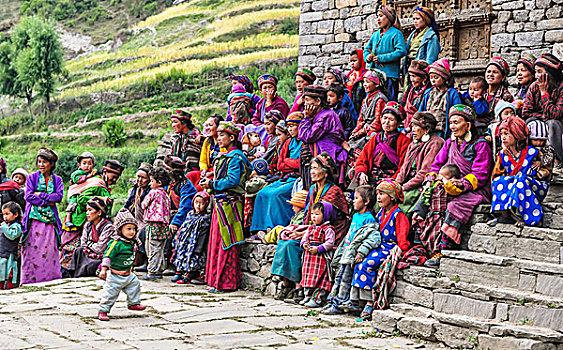 乡村,节日,地区,区域,尼泊尔,亚洲